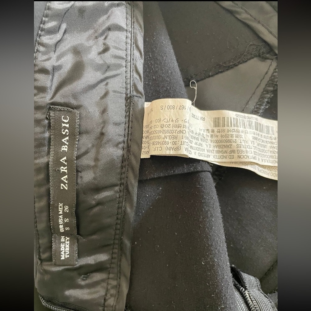 Zara Basic Black Skort With Unique Front Design - image 5